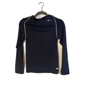 Nike Pro Navy Long-Sleeved Exercise Top – Women's Size Large